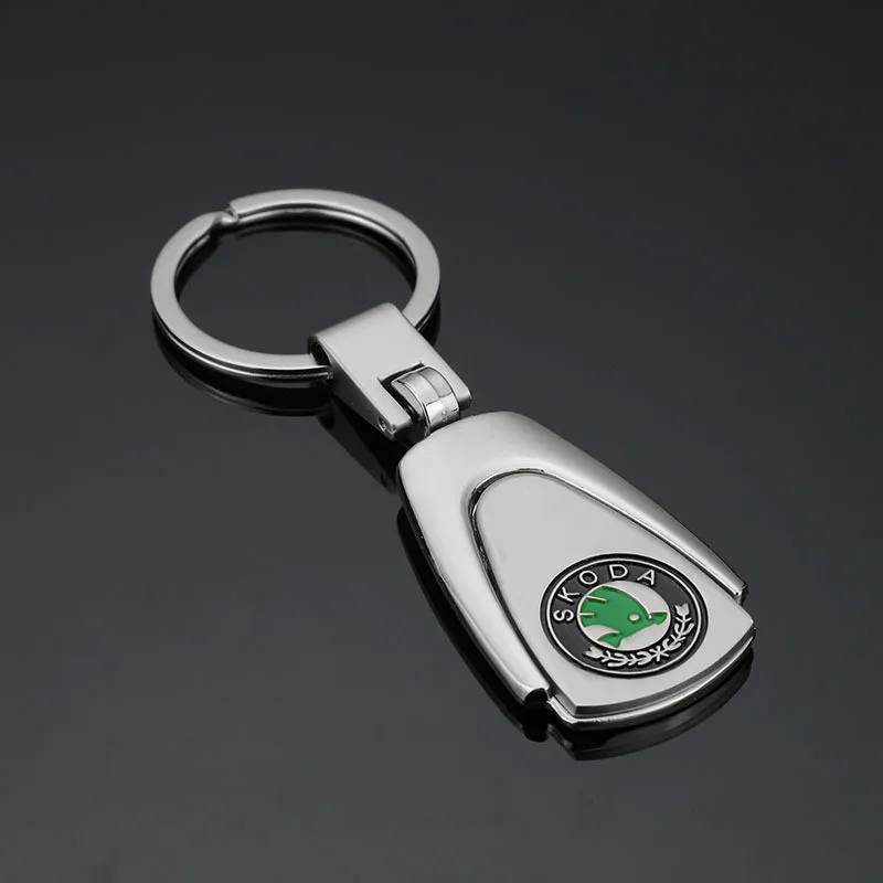

Car Key Chain Rings For Skoda Octavia A5 A7 Superb Fabia 2 3 1 Rapid Yeti Citigo Kodiaq Roomster Karoq Car Accessories Styling