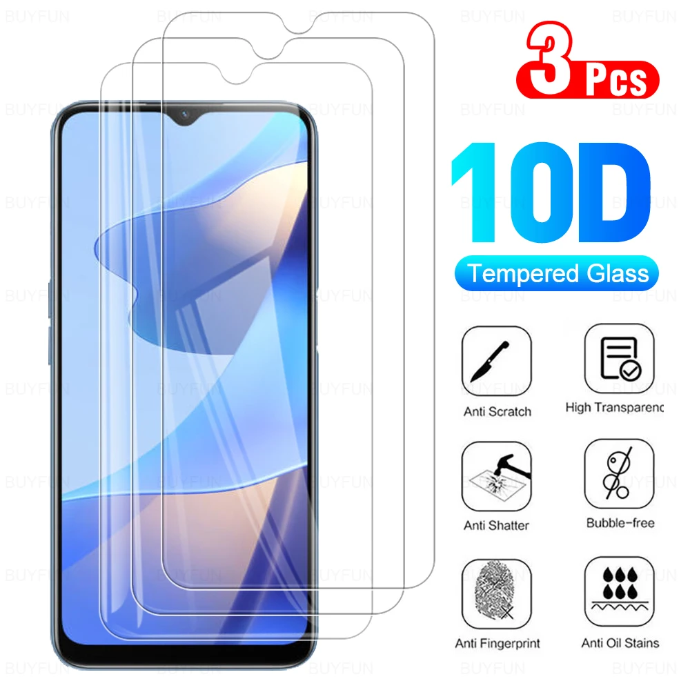 Защитный чехол из закаленного стекла для Oppo A16 3 шт. | Мобильные телефоны и