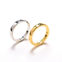 stainless steel engagement ring fashion forever love women men wedding rings