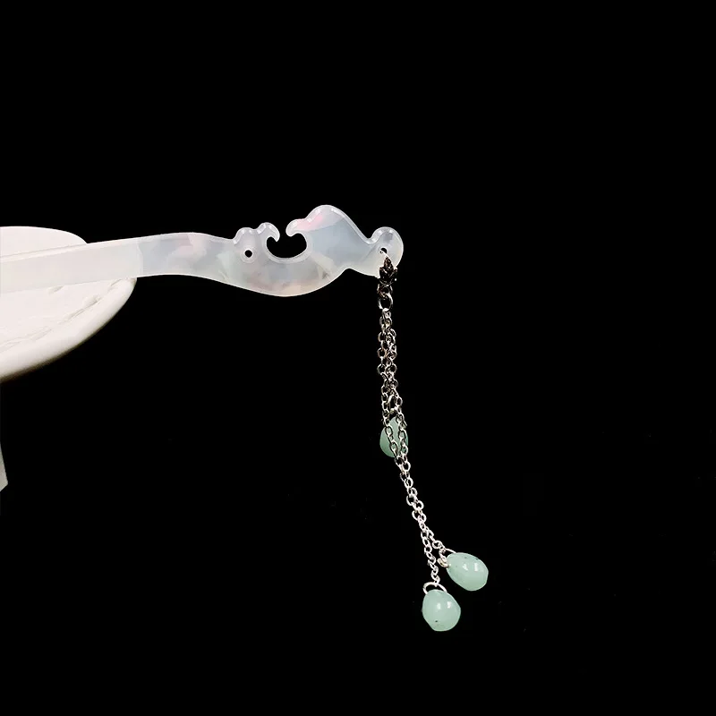 Китайская Этническая древняя шпилька для волос головной убор Hanfu с кисточкой