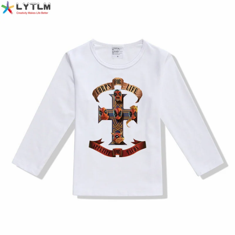 Детский костюм LYTLM Дэдпул топ для девочек и мальчиков одежда 4 6 8 10 лет Осенние