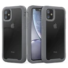 Противоударный бронированный силиконовый чехол для iPhone 11 Pro Max, прозрачные чехлы для iPhone 13, 12, 7, 8 Plus, X, XR, роскошный акриловый чехол из ТПУ