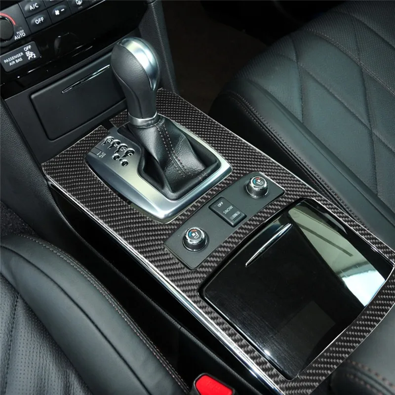 

Для Infiniti fx2009-2013/QX70 2014-2017 1 комплект рамы коробки передач автомобильные аксессуары для интерьера из углеродного волокна наклейки декоративны...