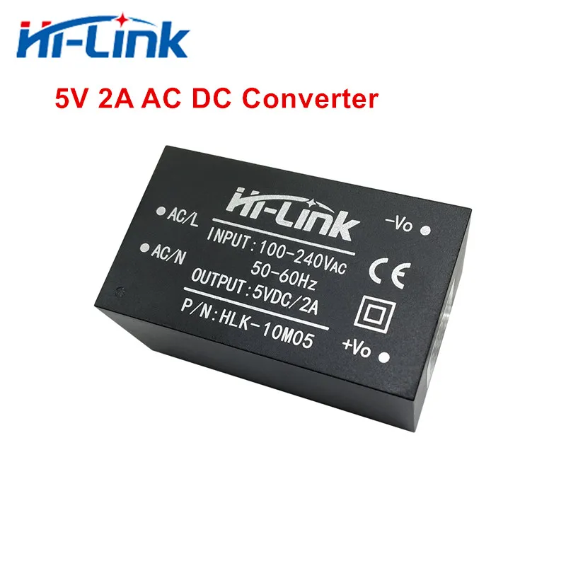 

Free shipping Hi-Link 220v 5V 10W 2A AC DC isolated switching step down power supply module AC DC converter module HLK-10M05