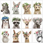 Полноформатная Алмазная мозаика, вышивка крестиком, тигр, слон, 5D алмазная живопись сделай сам, животное, домашний декор