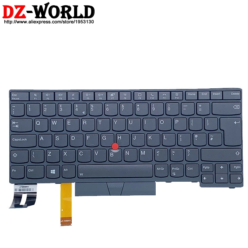 

New Original Gray UK English Backlit Keyboard for Lenovo Thinkpad T14 P14S Gen1 Gen2 Laptop 5N21B08401 5N21B08364