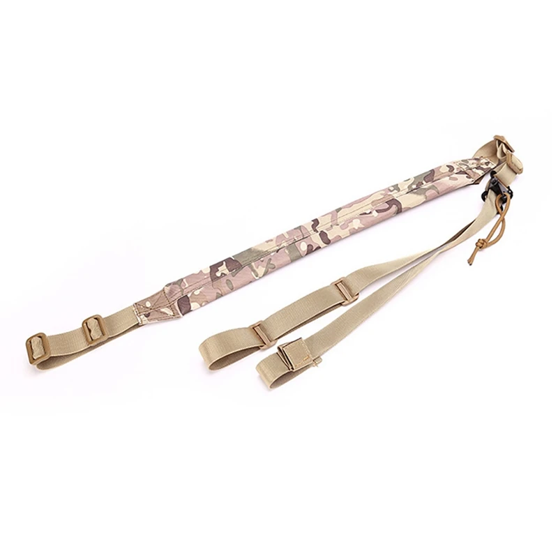 Hot Multi-function Airsoft Mount Bungee Safety Rope System Kit Adjustable Two Point Tactical Rifle Sling Strap Outdoor New | Спорт и