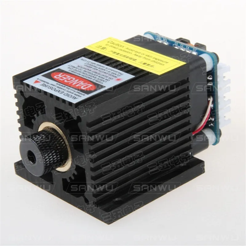 Модуль лазерного гравировального станка 5 Вт реальная мощность на выходе 12 В TTL PWM