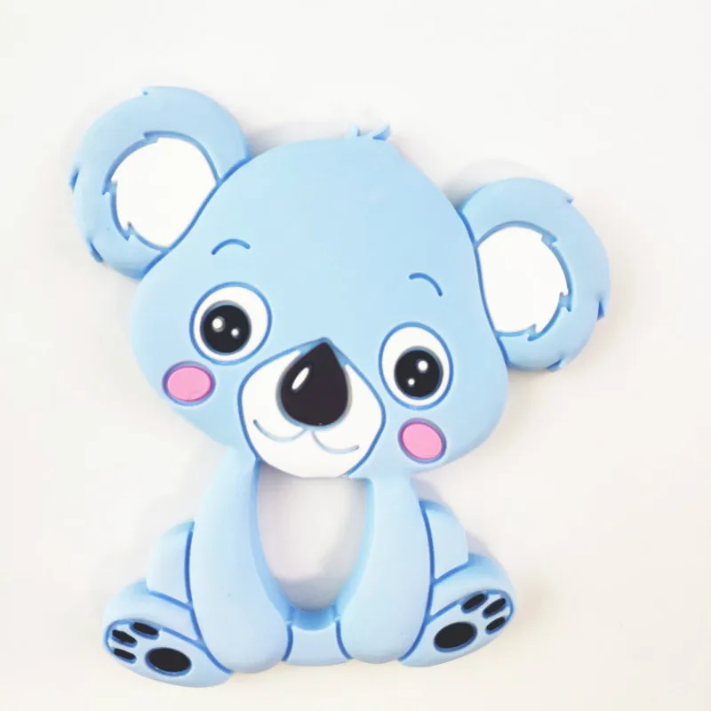 Младенцы молярная игрушка милый мультфильм животное коала зубной гель соска цепь Новорожденный ребенок силиконовый Прорезыватель для купания Подарки