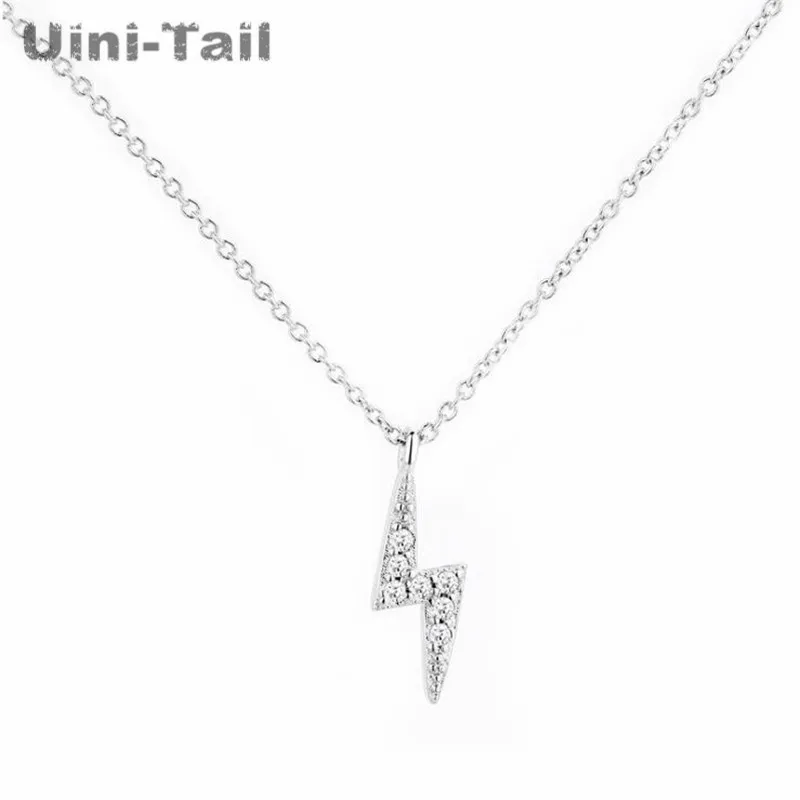 Женское Ожерелье с микро инкрустацией Uini Tail из стерлингового серебра 925 пробы
