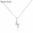 Женское Ожерелье с микро-инкрустацией Uini-Tail, из стерлингового серебра 925 пробы, с молниями, оригинальный дизайн