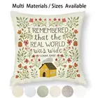 Чехол-наволочка с цитатами Мир был широким