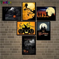diy 5d diamond painting halloween childrens room decoration art diamante embroidery cross stitch wall painting cafe bar holiday