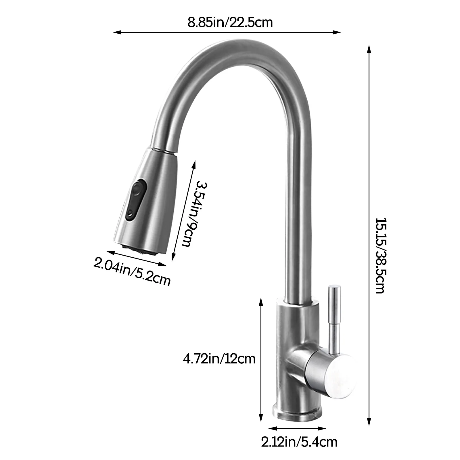

Hot And Cold Water Faucet With Telescopic Nozzle Farmyard Faucet Kitchen Sink Mixer Tap Stream Sprayer Set Home Products
