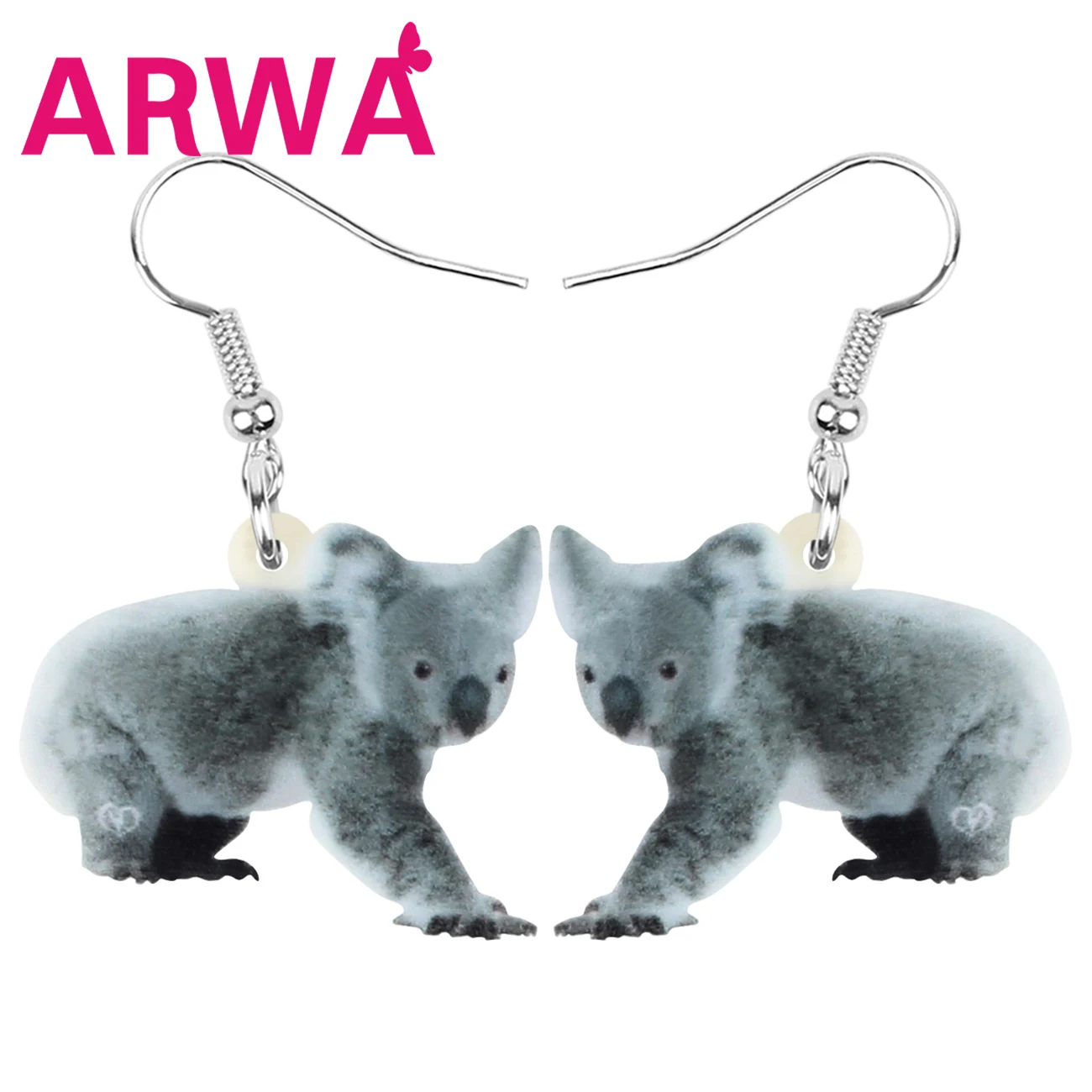 Bonsny акриловые австралийские серьги Коала в виде животных висячие украшения для