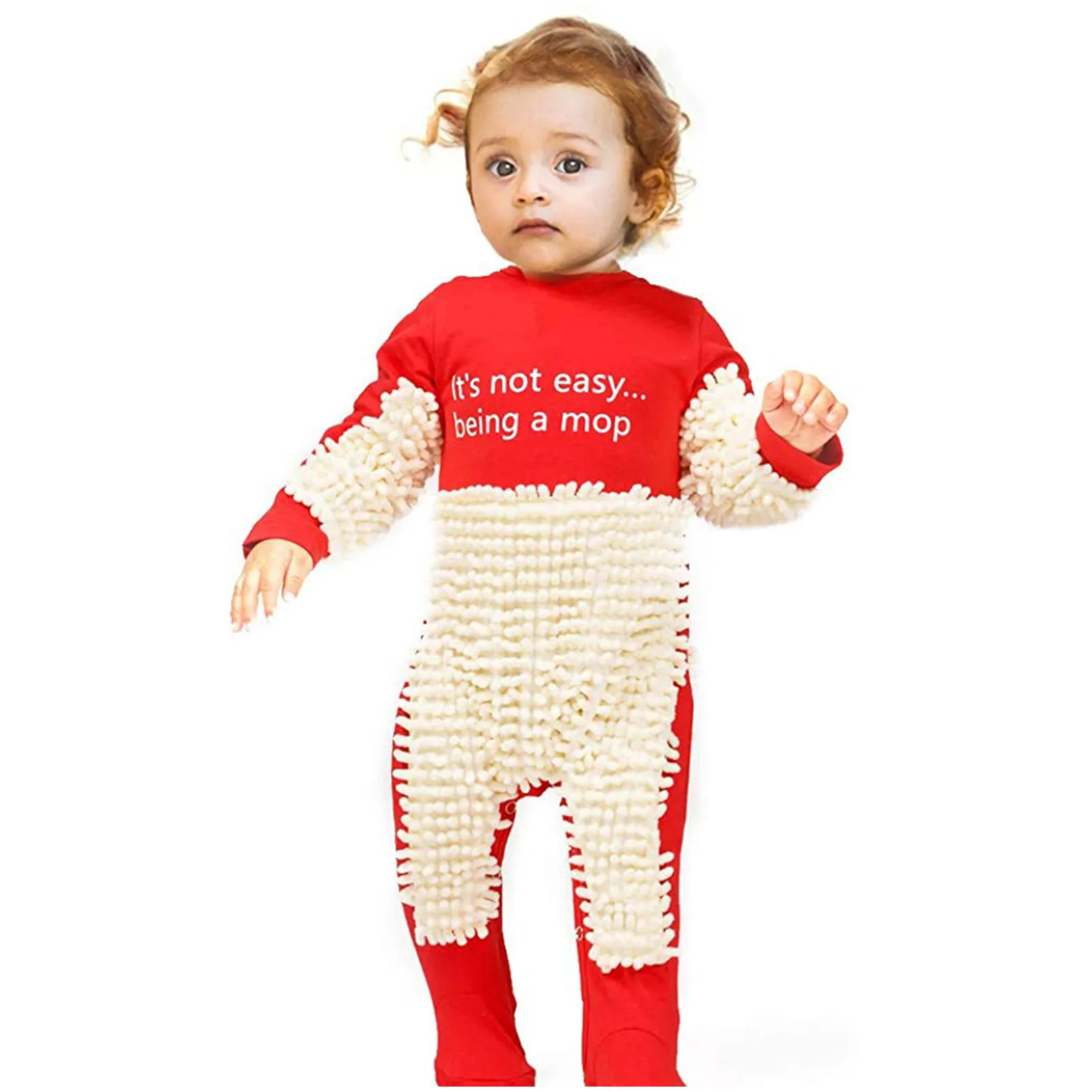 При ползании Швабра спортивный костюм для девочек Комбинезон Цельный комбинезон