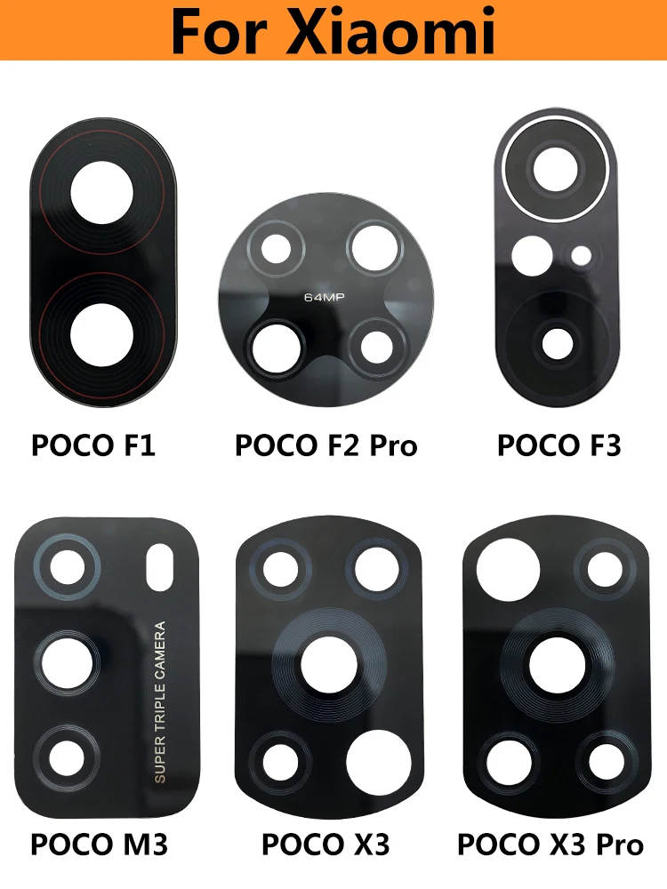 

Оригинальное стекло для объектива задней камеры на клейкой основе для Xiaomi Poco M3 Pro X3 GT NFC F3 5G F2 Pro F1 Redmi K30 Pro K40, 50 шт./лот