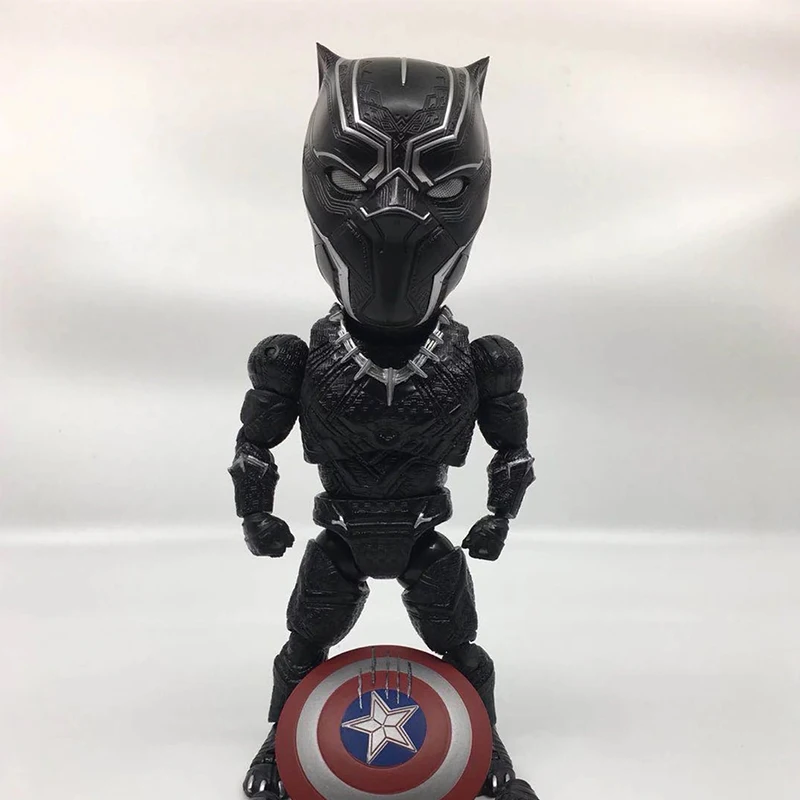 Disney Marvel Мстители Черная пантера с капитаном Америкой щит модель фигурки аниме