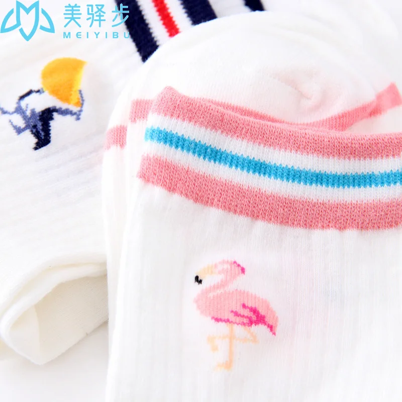 12 Pairs Per Set Japanese Jacquard Bird Socks Hot Korean Women Socks Wholesale