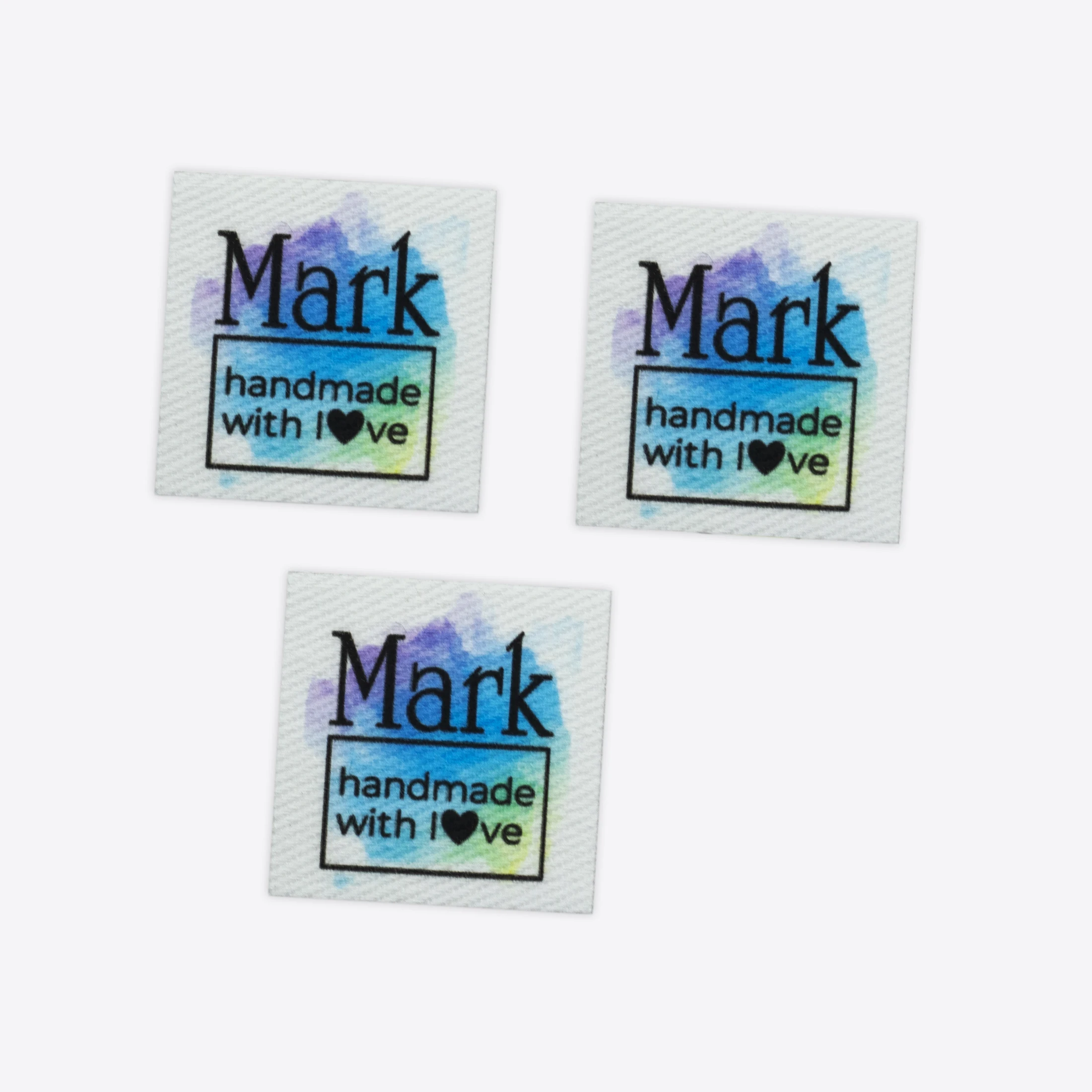 

96pieces Custom Ironing Labels, Personalized Brand , Logo or Text, Clothing Labels, iron on, Square, frame (YT365)