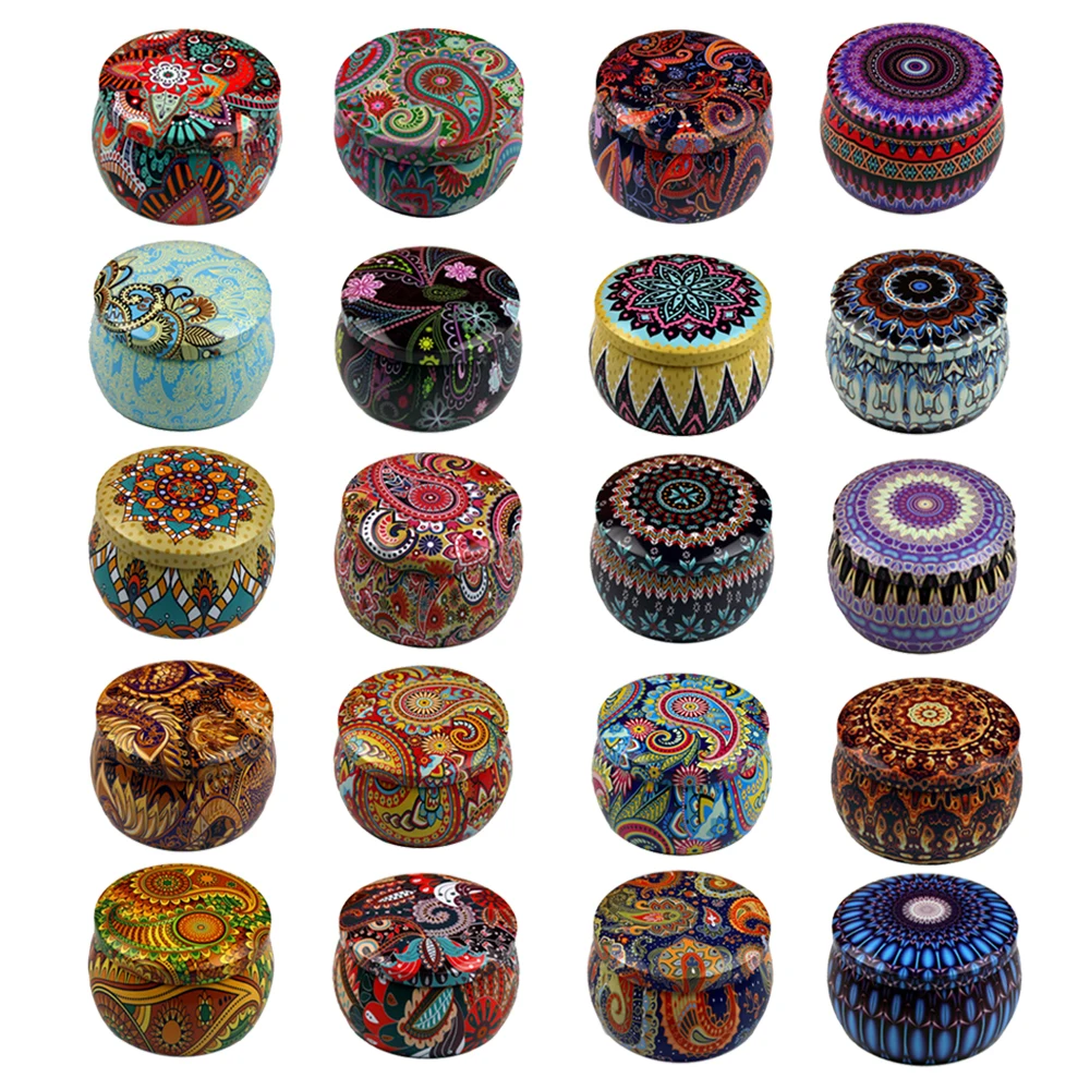 12/6/3PCS Candy Jars DIY Candle Tin Cans Making kit Holder Storage Case for Dry Spices Festive Party Supplies and Sweets |