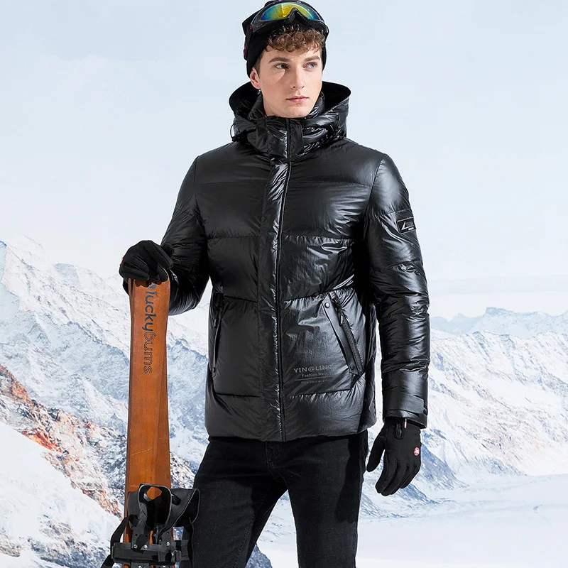 2019 зимняя мужская куртка качественное теплое толстое пальто черная серая парка