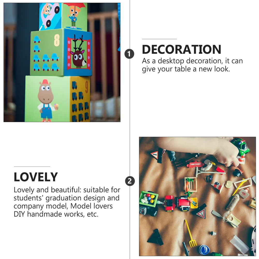 

1 Set Mini Bed Decor Miniature Decor Furniture Model Doll's Bed (Random Color)