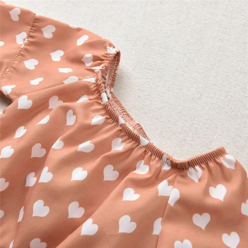 2020 летняя одежда для малышей девочек на День святого Валентина Одежда любящее