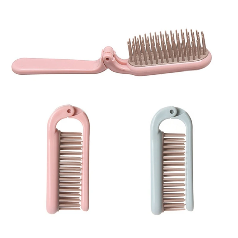 

Portable Travel Hair Comb Portable Makeup Comb Household Long Hair Antistatic Massage Geometric Dense Tooth Comb
