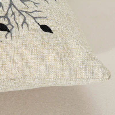 

Black Red Tree Pattern Cotton Linen Throw Pillow Cushion Cover Home Decor kussenhoes Decorative Pillowcase funda cojin 45 *45cm