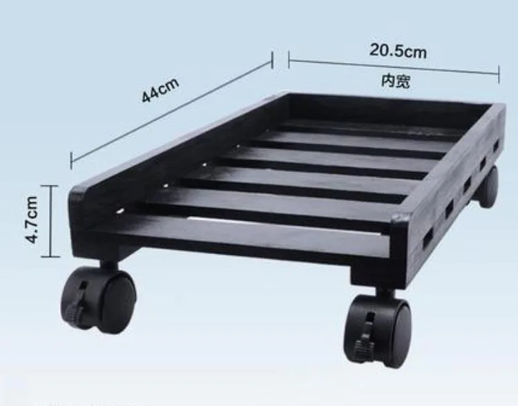 Solid wood computer host tray PC bracket Mobile cooling CPU holder |