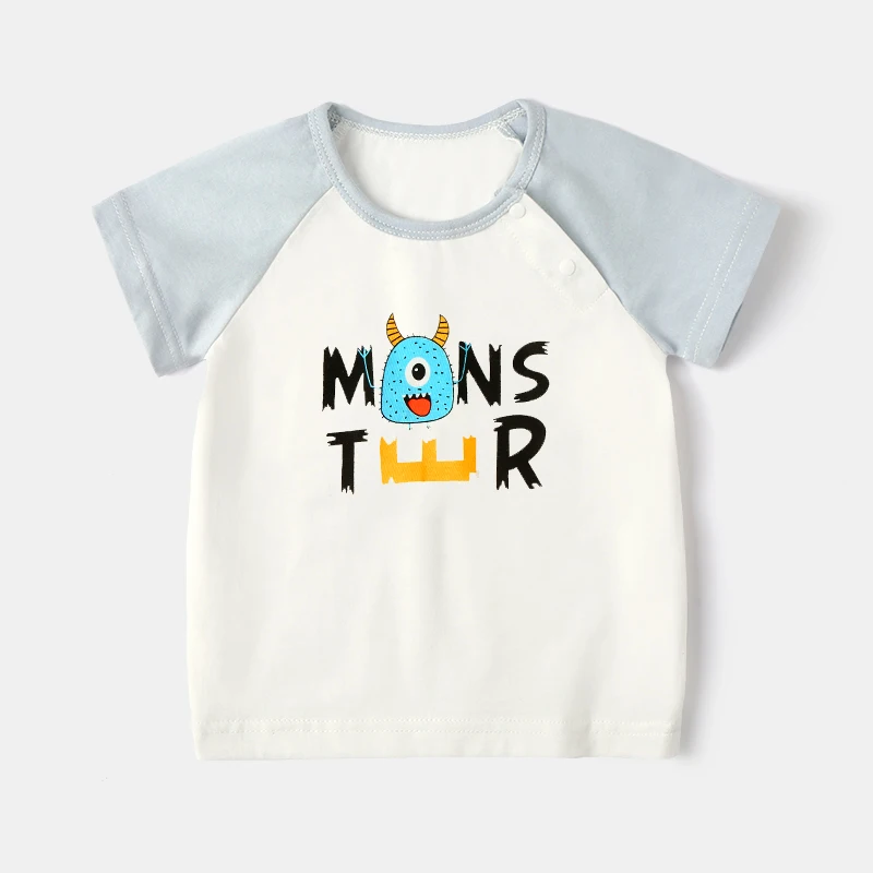 

Summer Girl Kids Boys Short Sleeve T-shirts Tops Clothes Baby Boy Excavator Print Tees Children Clothing Kid Cotton Outfit