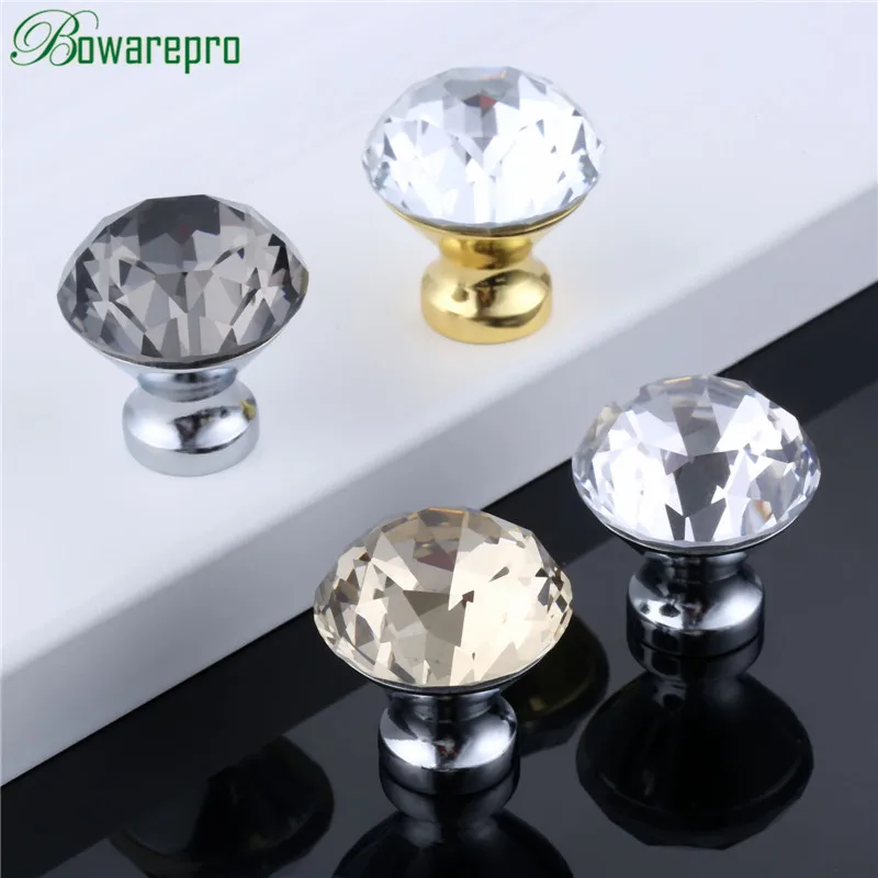 Ручки из хрустального стекла bowarepro 30 мм ручки для шкафа ящика выдвижной двери