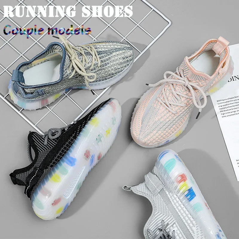 

Running shoes couple type coconut shoes men's breathable all-match flying woven women's shoes sports shoes sneakers women