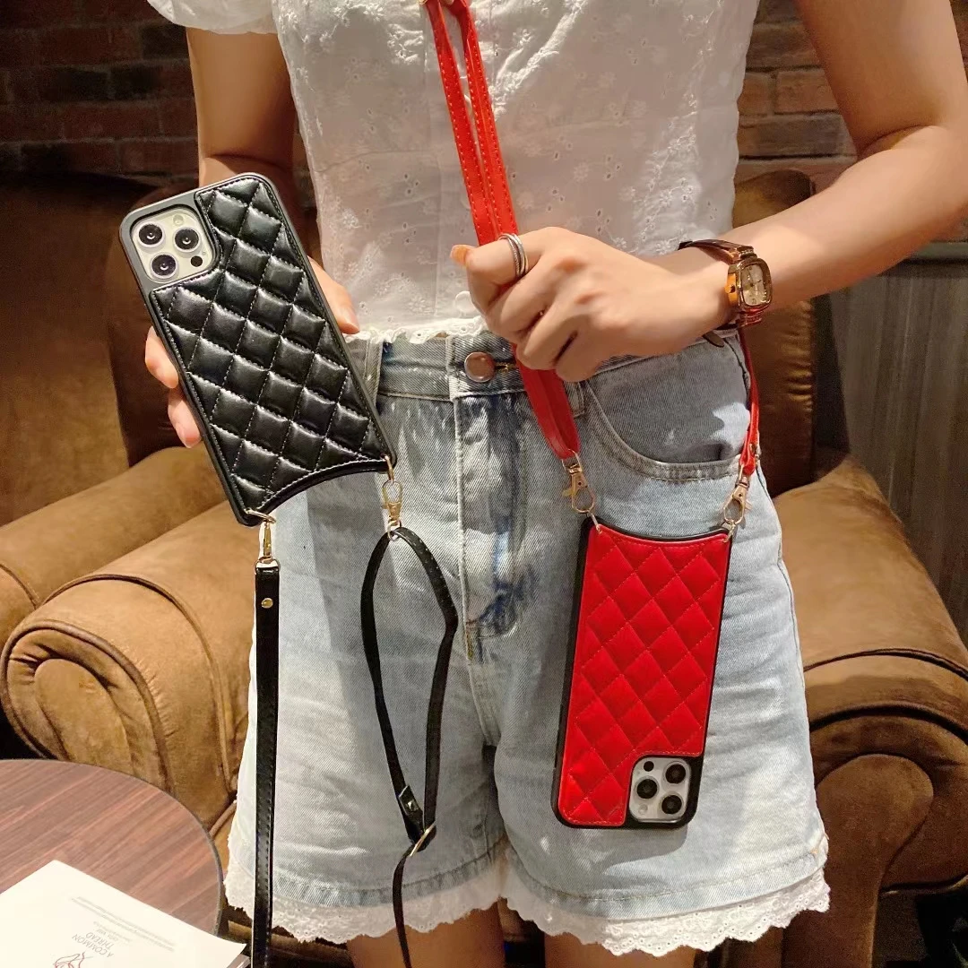 

Luxury Brand Leather Phone Case For iPhone 12 mini 11 Pro XR X XS Max 7 8 Plus SE2 Soft Cover