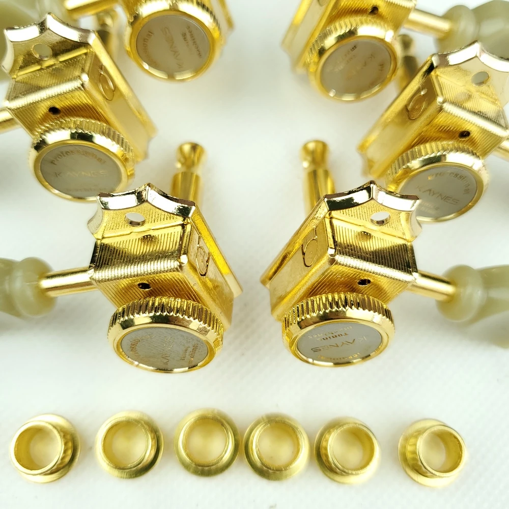 1 set 3r3l vintage deluxe locking elektrische gitarre mechaniken mechaniken für lp sg elektrische gitarre tuning pegs gold free global shipping