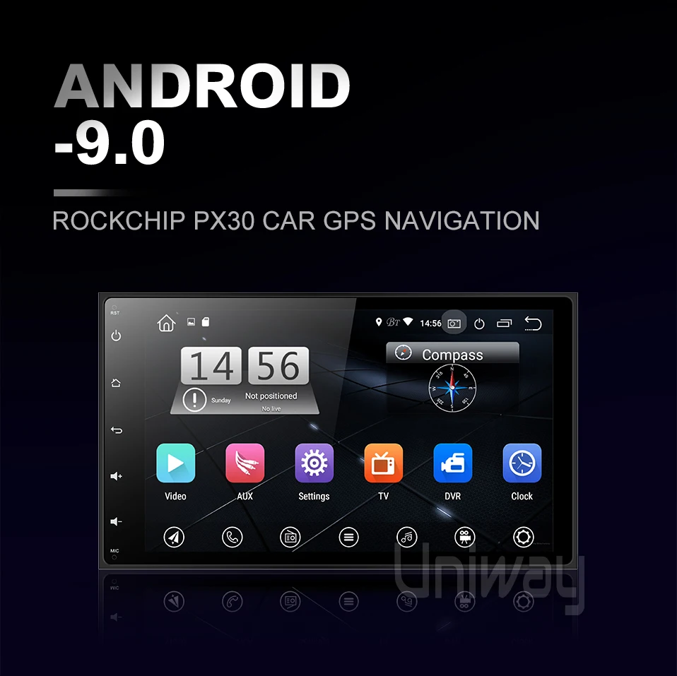 Uniway A17KLL9071 android 9,0 автомобильный dvd навигатор для toyota corolla/auris автомобильный Радио стерео головное устройство навигация