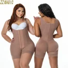 Женский корсет, подтягивающие бедра шорты сиамской формы, утягивающий плечевой ремень, боди, скимперы, Ким Кардашьян, Fajas колумбийские