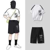 summer fashion casual men set brand suit jogger suit tracksuit mens sportswear short sleeved t shirt and shorts male clothing