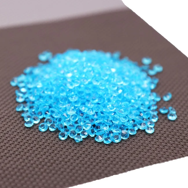 turquoise 1000PS 4,2 мм Акриловые Алмазные конфетти декор для венчания ремесла алмазные конфетти Разбрасыватели конфетти для стола прозрачные Кристальные центральные Вечерние - Цвет: turquoise