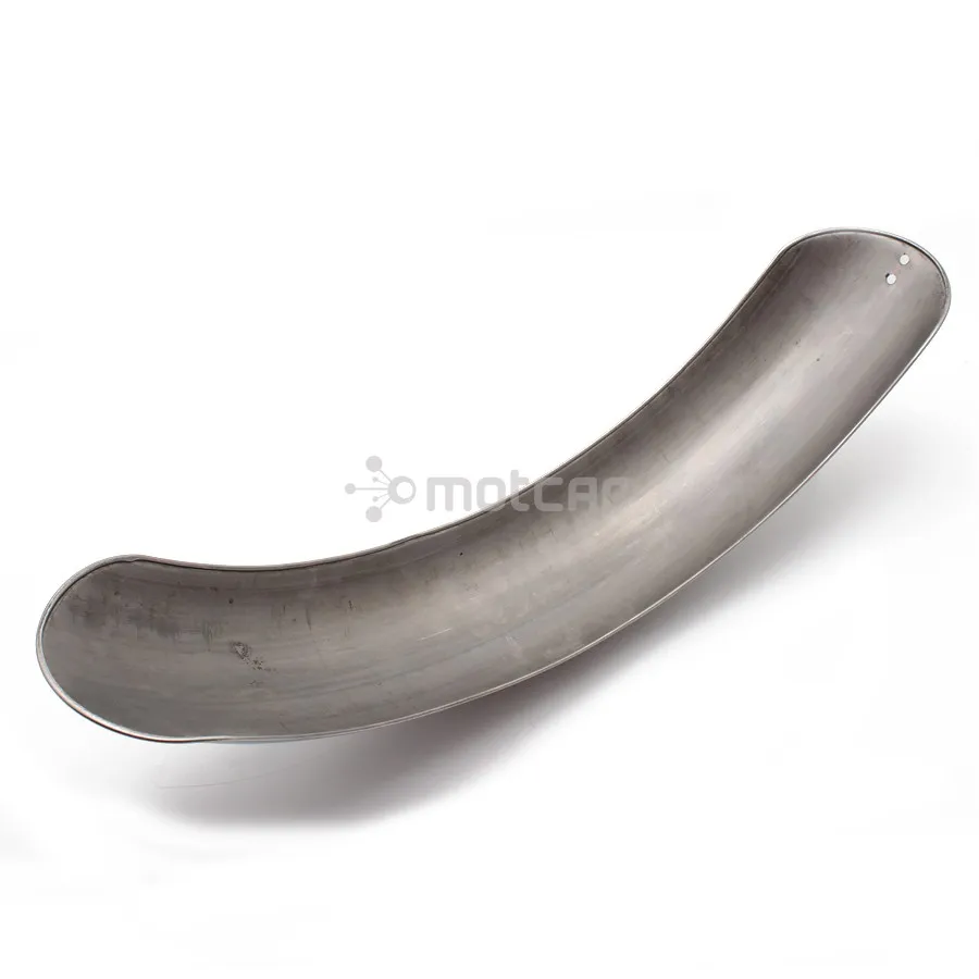 Черный/хромированный металлический мотоциклетный задний брызговик в стиле
