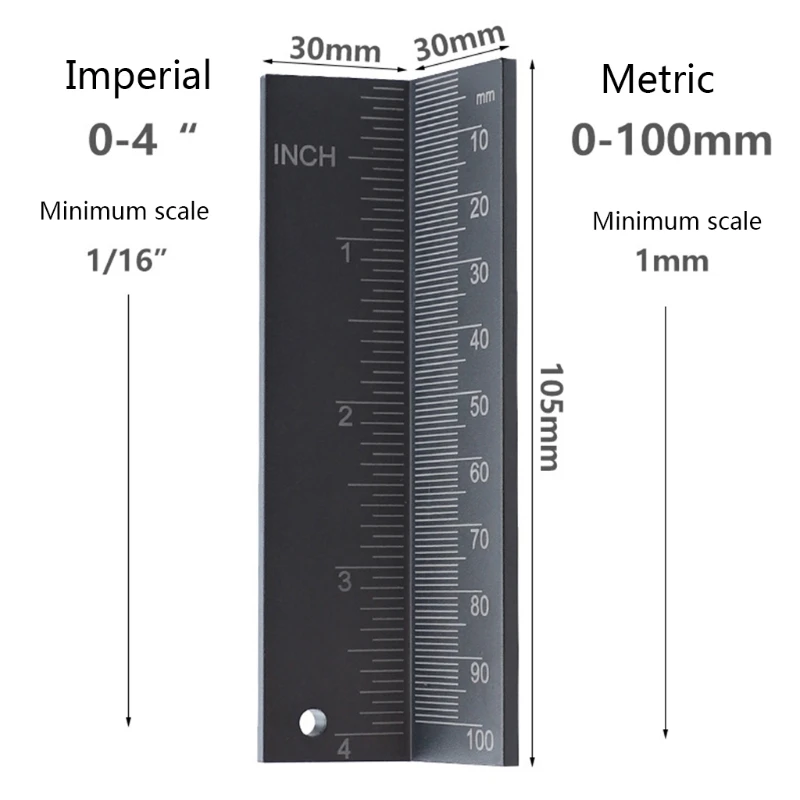 

Hot Saw Blade Height Measuring Ruler W/ Magnetic Woodworking Aid W/ Magnetic Woodworking Aids