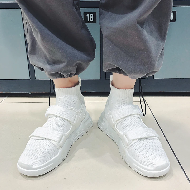 

High Top Men's Casual Shoes Men Sneakers High Quality Non-slip Slip-on Socks Walking Zapatillas Krasovki Dropshipping Footwear