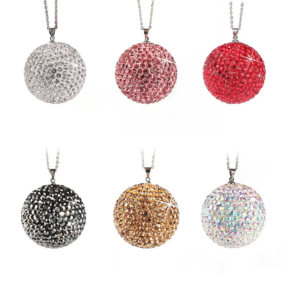 

Car Rearview Mirror Pendants Rhinestone Ball Fashion Cool Full Drilling Originality Hanging Ornament Auto Decoration