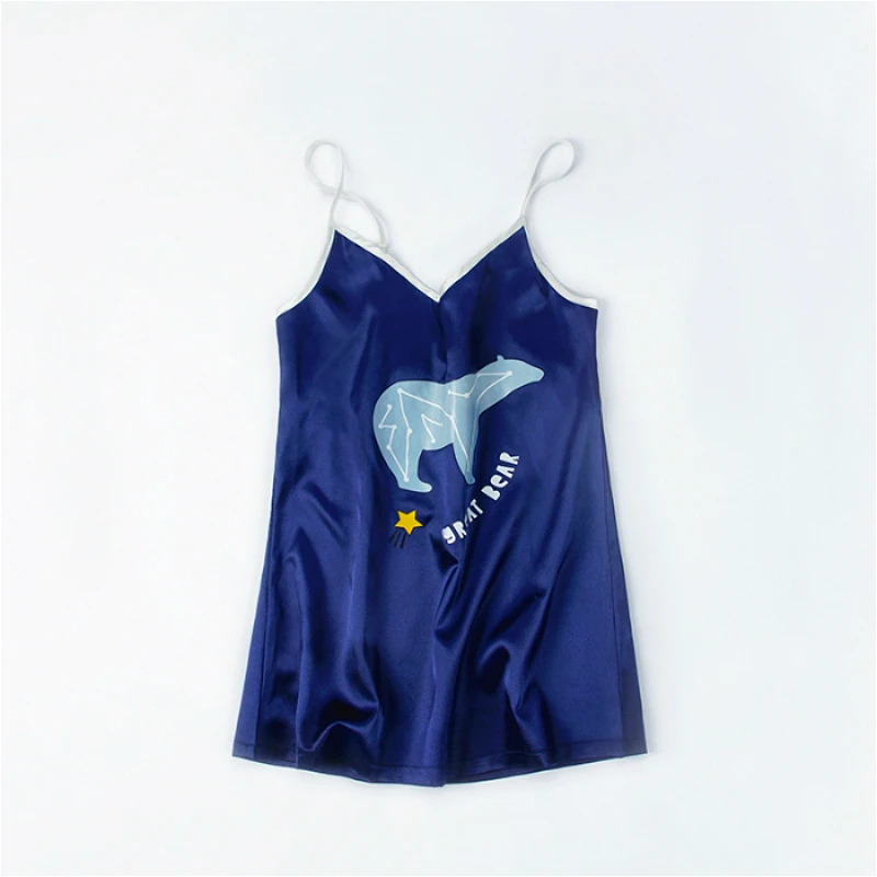 7 шт. женский Шелковый Атласный набор пижам пижамы Пижама Пижамный костюм