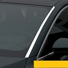 Автомобильные товары, подходят для Audi A3 8Y Sportback Sedan 2021, аксессуары, переднее лобовое стекло, стеклянные полосы, литье, крышка, 2 шт., Внешние детали