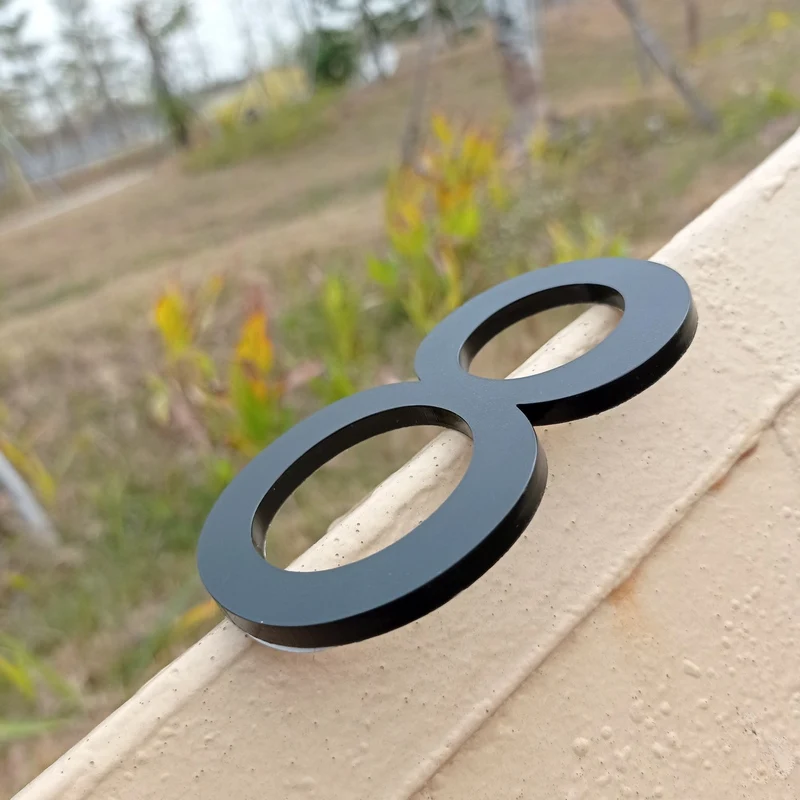 4 inch 10cm Modern House Number Door Home Address Mailbox Numbers for Digital Outdoor Sign Inch. #0-9 Black | Обустройство дома