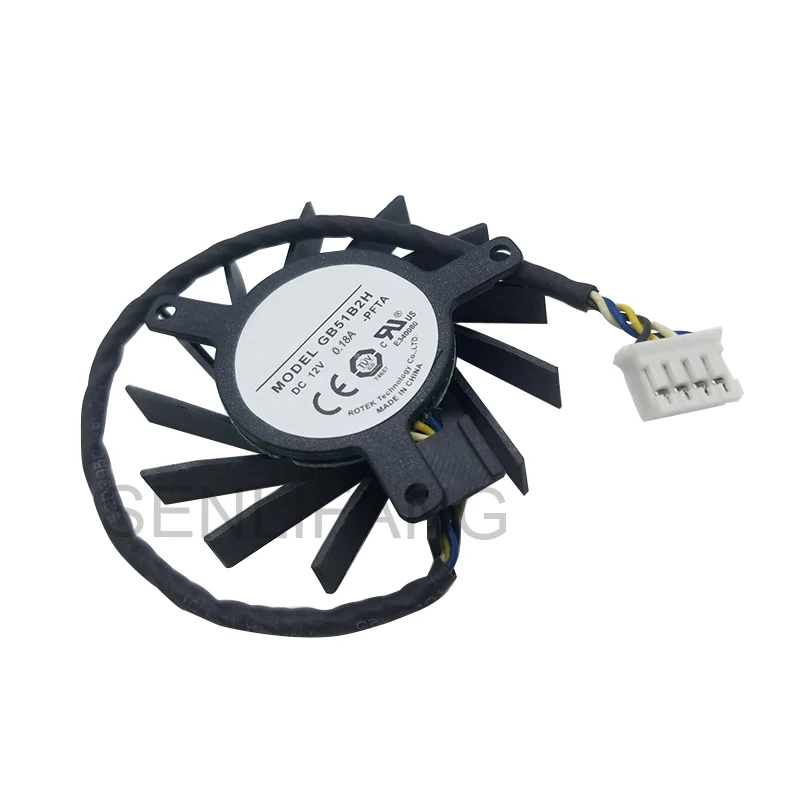Новинка для ROTEK GB51B2H DC 12V 0.18A 4 проводной Сервер охлаждающий вентилятор|Кулеры и