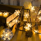 Батарея вспышкаUSB LED снежный шар звезда гирлянды рождественские гирлянды для бара дома елка новый год вечерние украшения