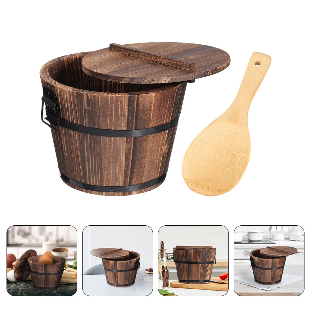 

Круглое ведро для хранения продуктов, 1 шт., ведро для дома с крышкой